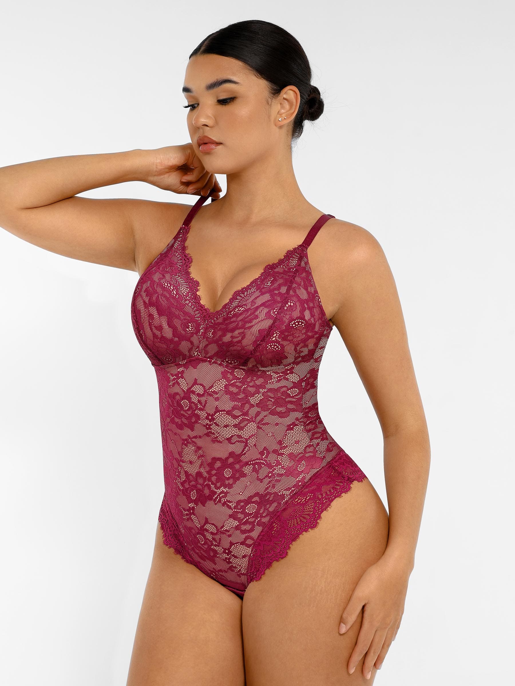 AllureLace⢠Tummy-Control Thong Bodysuit