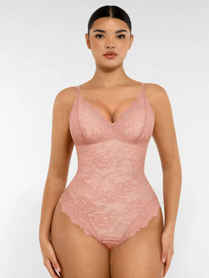 AllureLace⢠Tummy-Control Thong Bodysuit