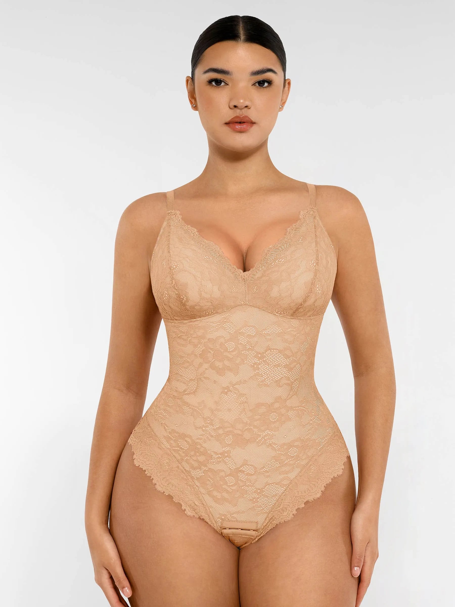 AllureLace⢠Tummy-Control Thong Bodysuit