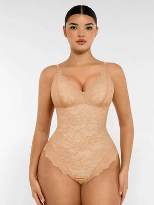 AllureLace⢠Tummy-Control Thong Bodysuit