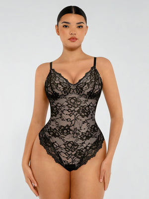AllureLace⢠Tummy-Control Thong Bodysuit