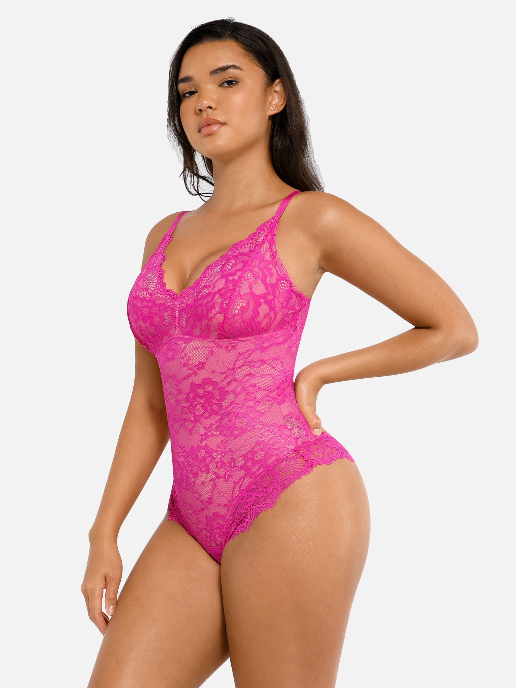 AllureLace⢠Tummy-Control Thong Bodysuit