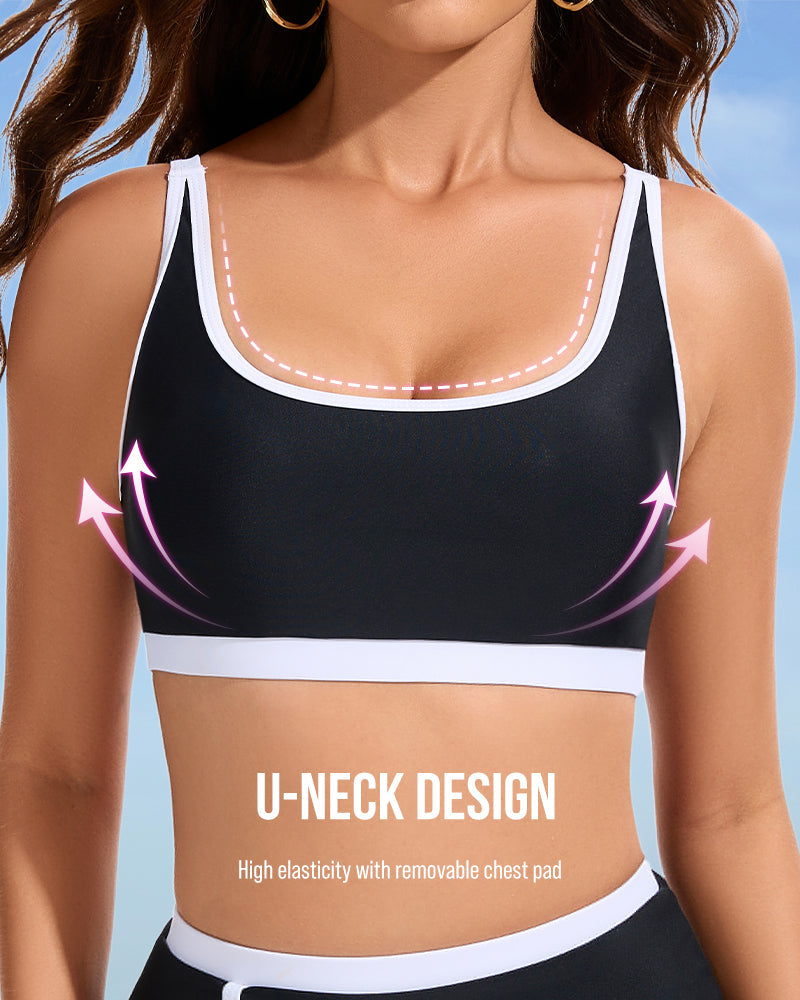 Shoreline Chic™ Skirt Bikini Set