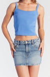 Chic Twist Denim Skirt