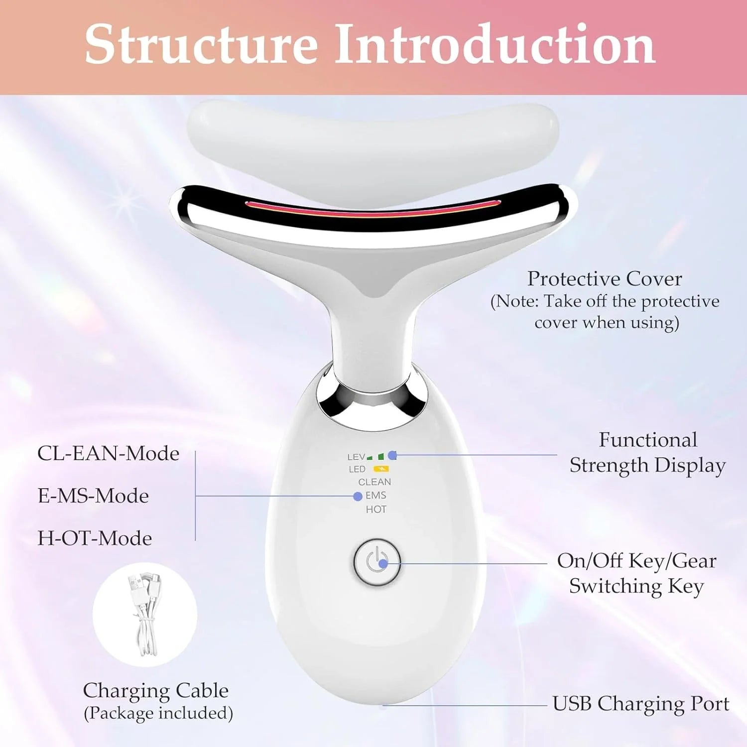 SkinPulse™ LED EMS Face & Neck Lifting Wand