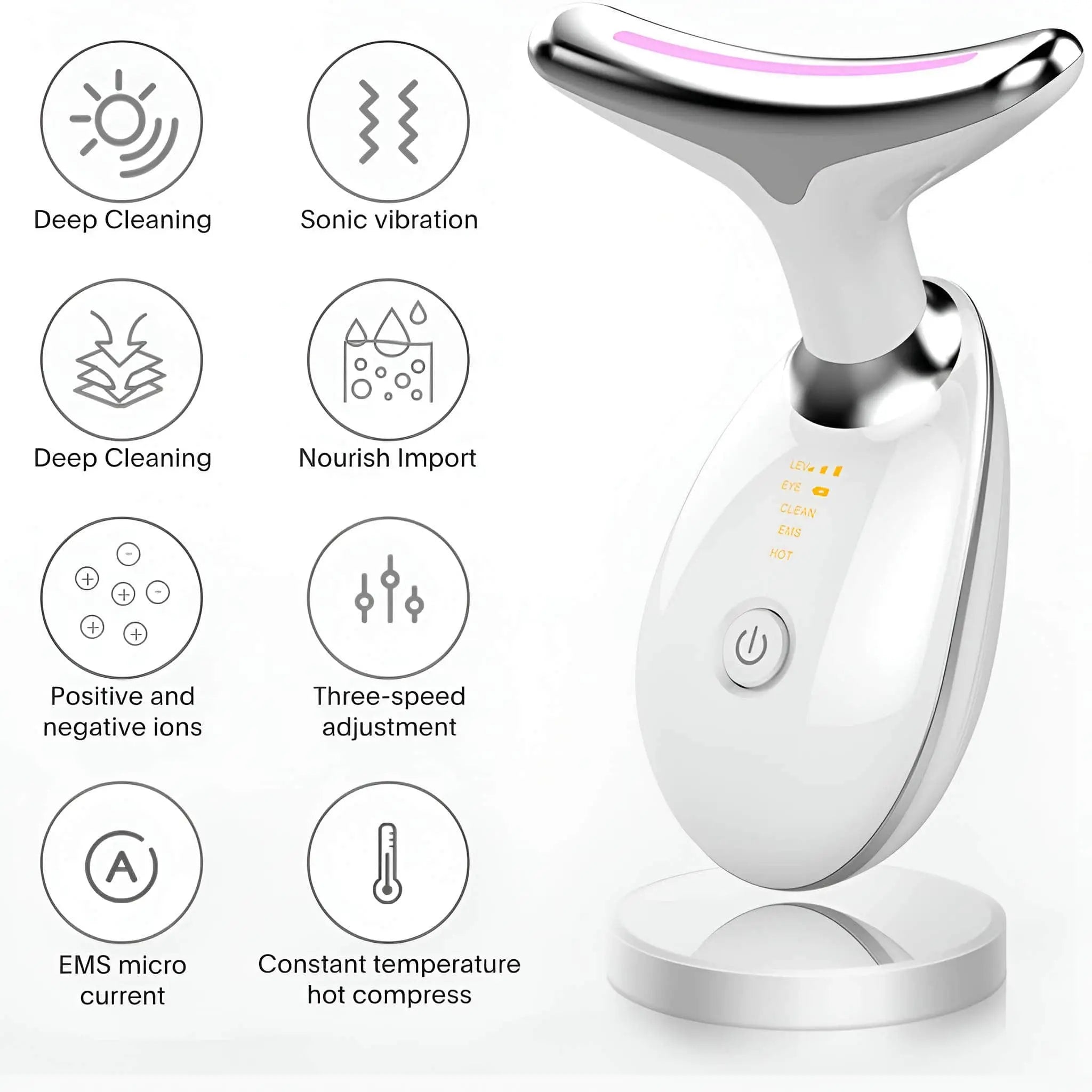 SkinPulse™ LED EMS Face & Neck Lifting Wand