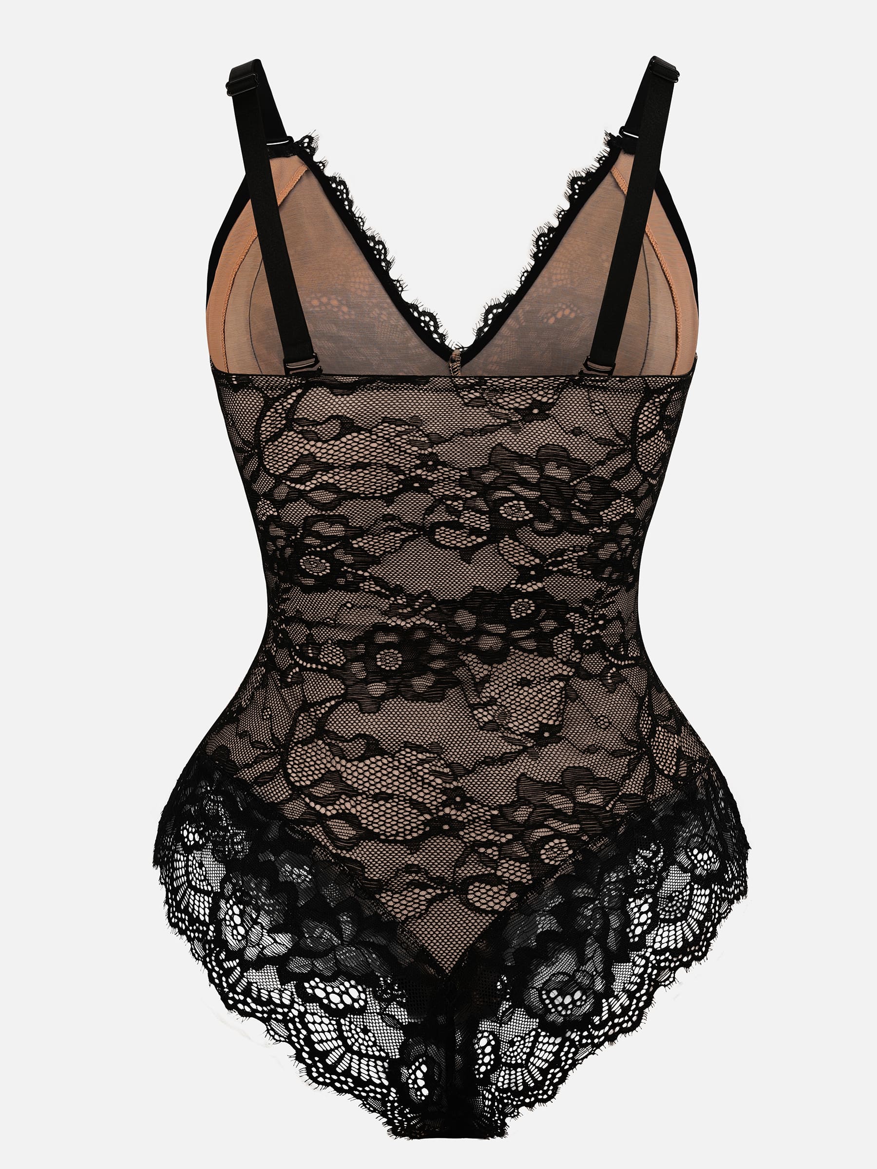 AllureLace™ Tummy-Control Thong Bodysuit