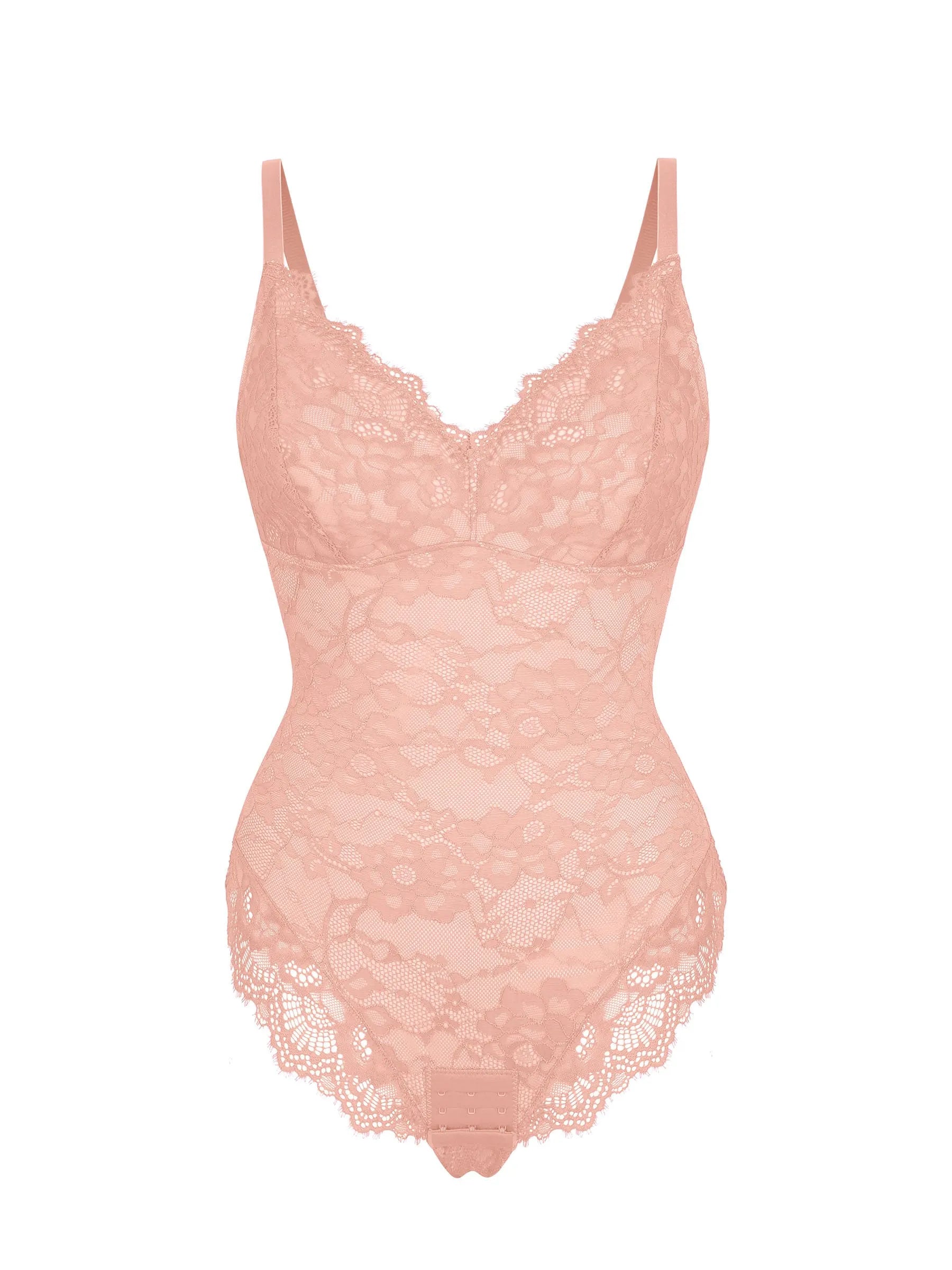 AllureLace™ Tummy-Control Thong Bodysuit