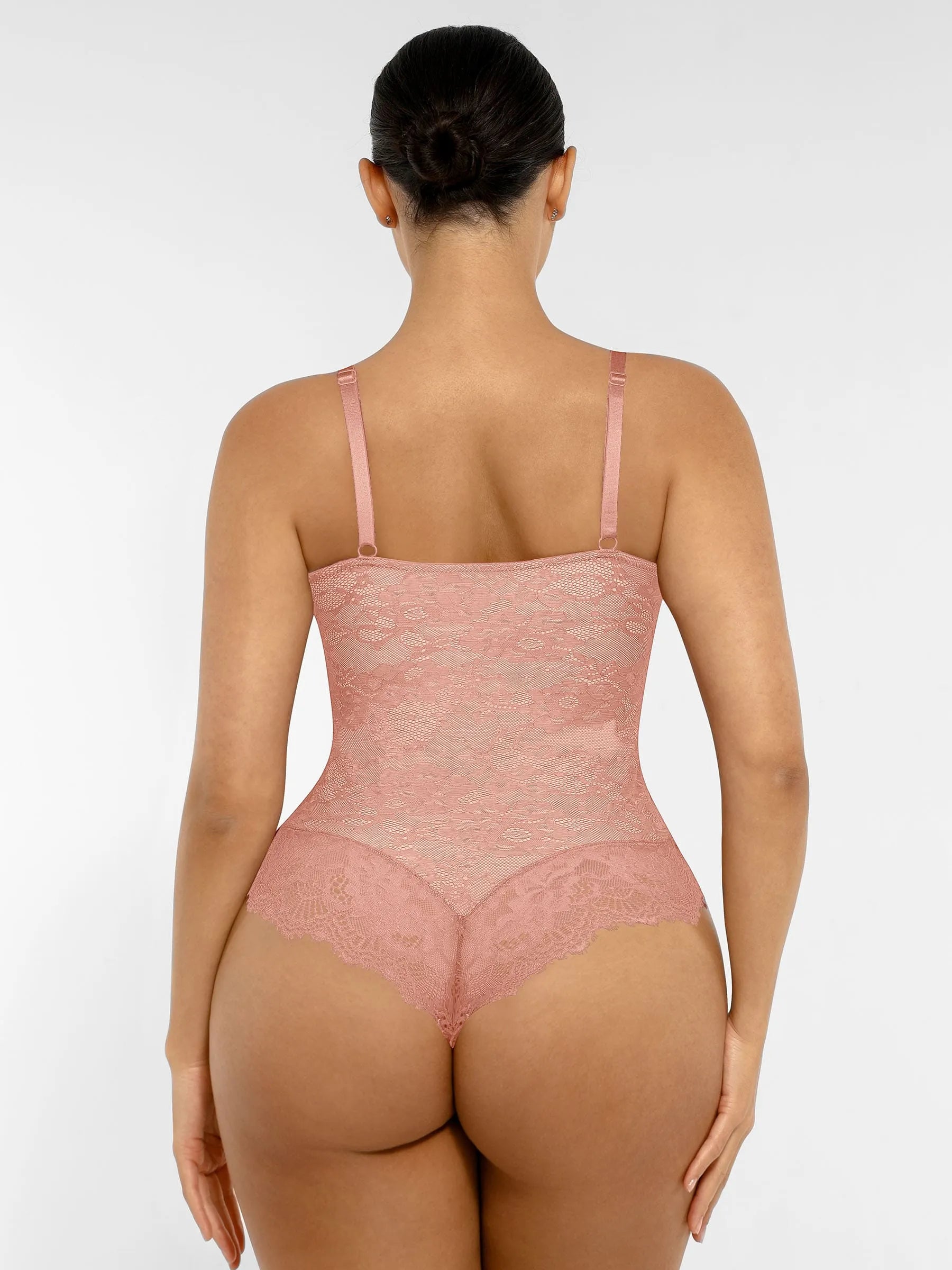 AllureLace™ Tummy-Control Thong Bodysuit