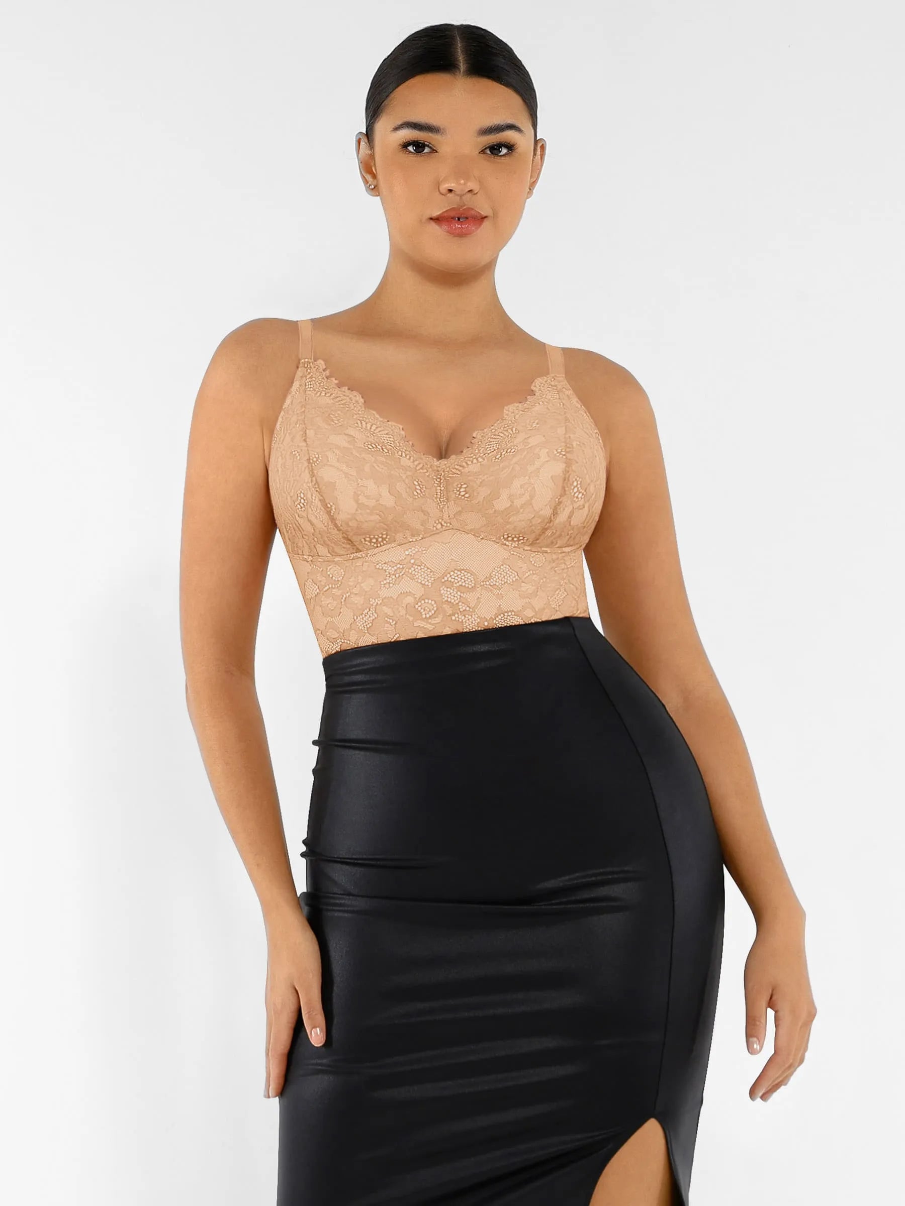 AllureLace™ Tummy-Control Thong Bodysuit