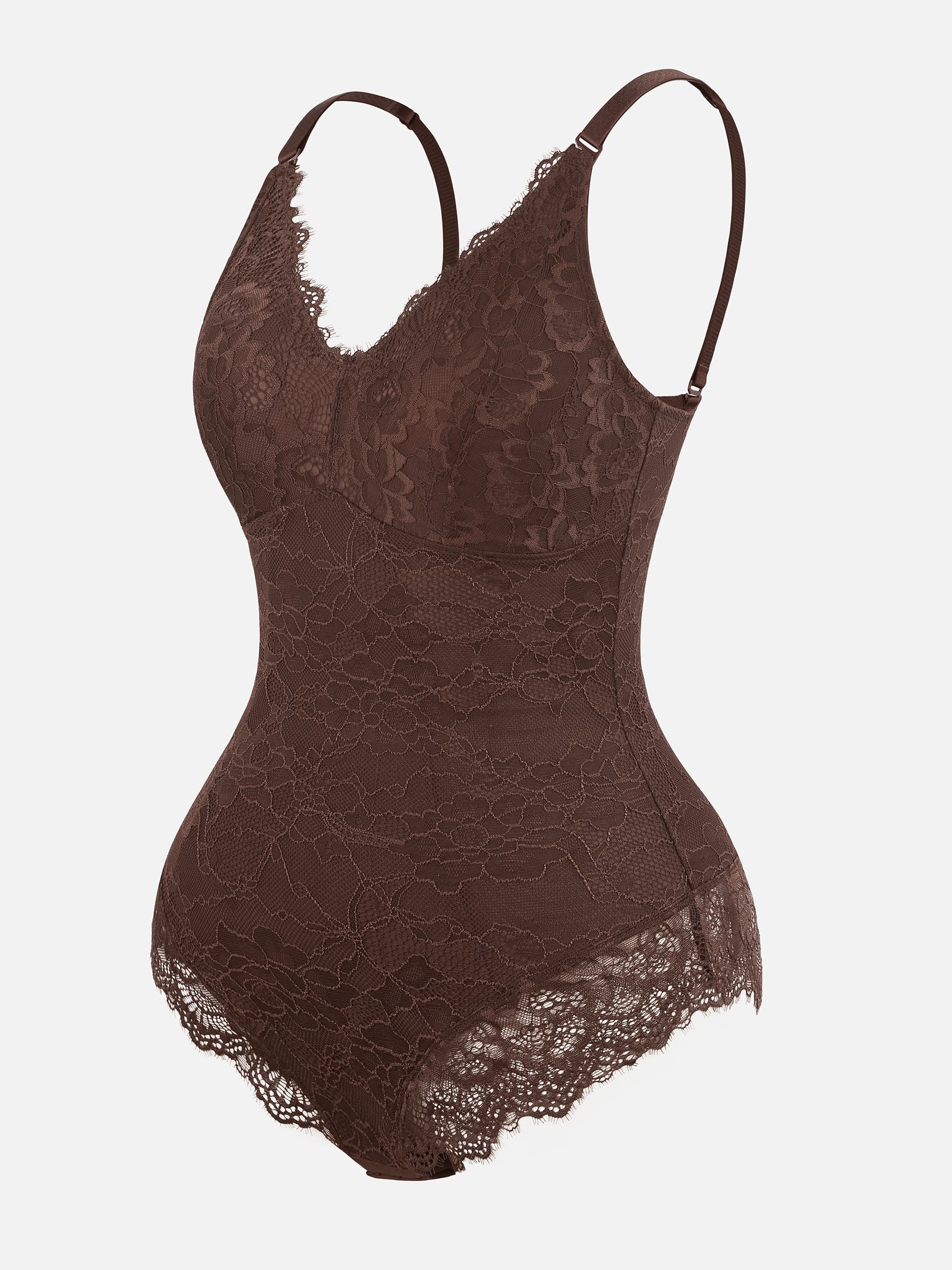 AllureLace™ Tummy-Control Thong Bodysuit