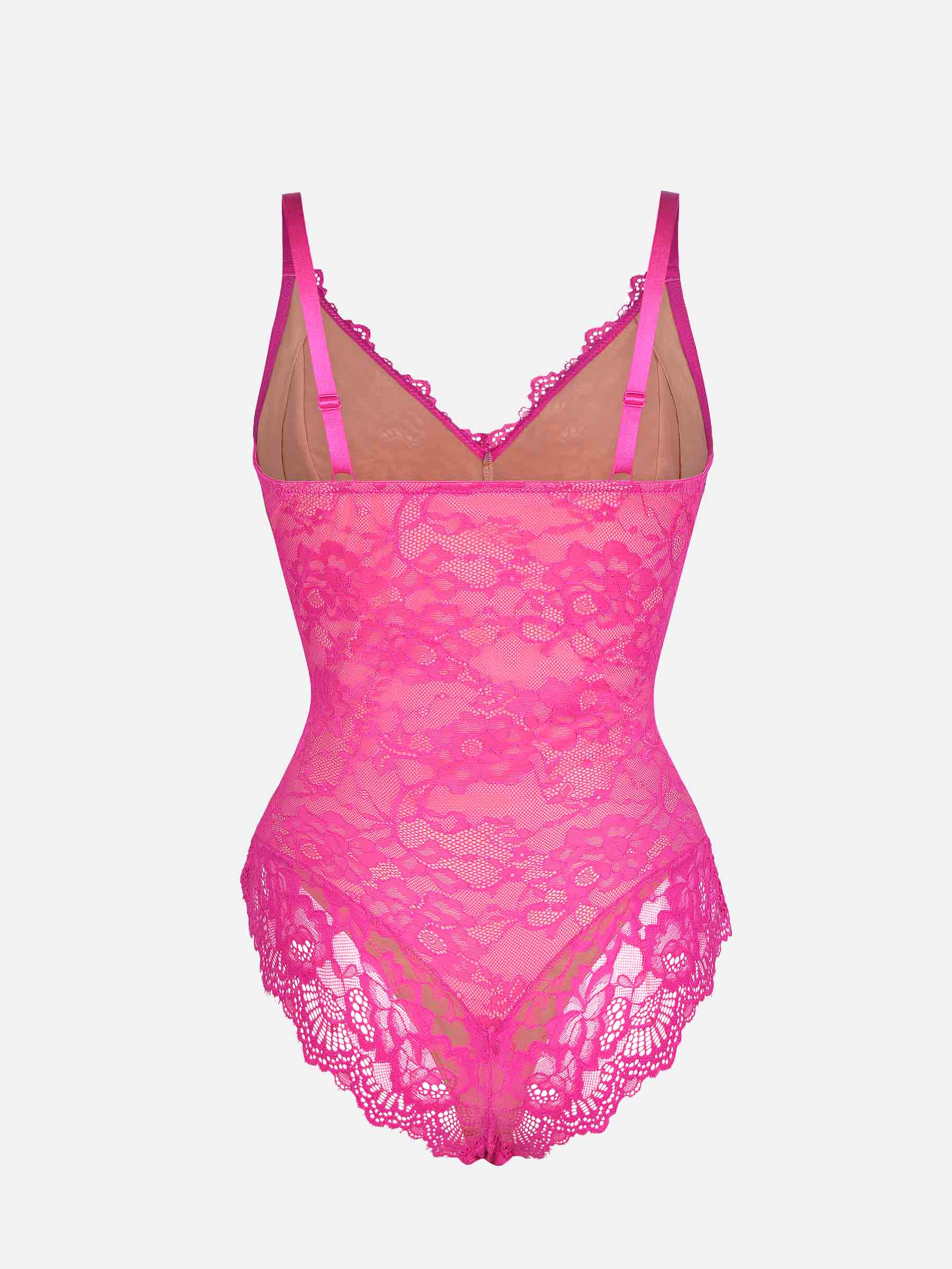 AllureLace™ Tummy-Control Thong Bodysuit