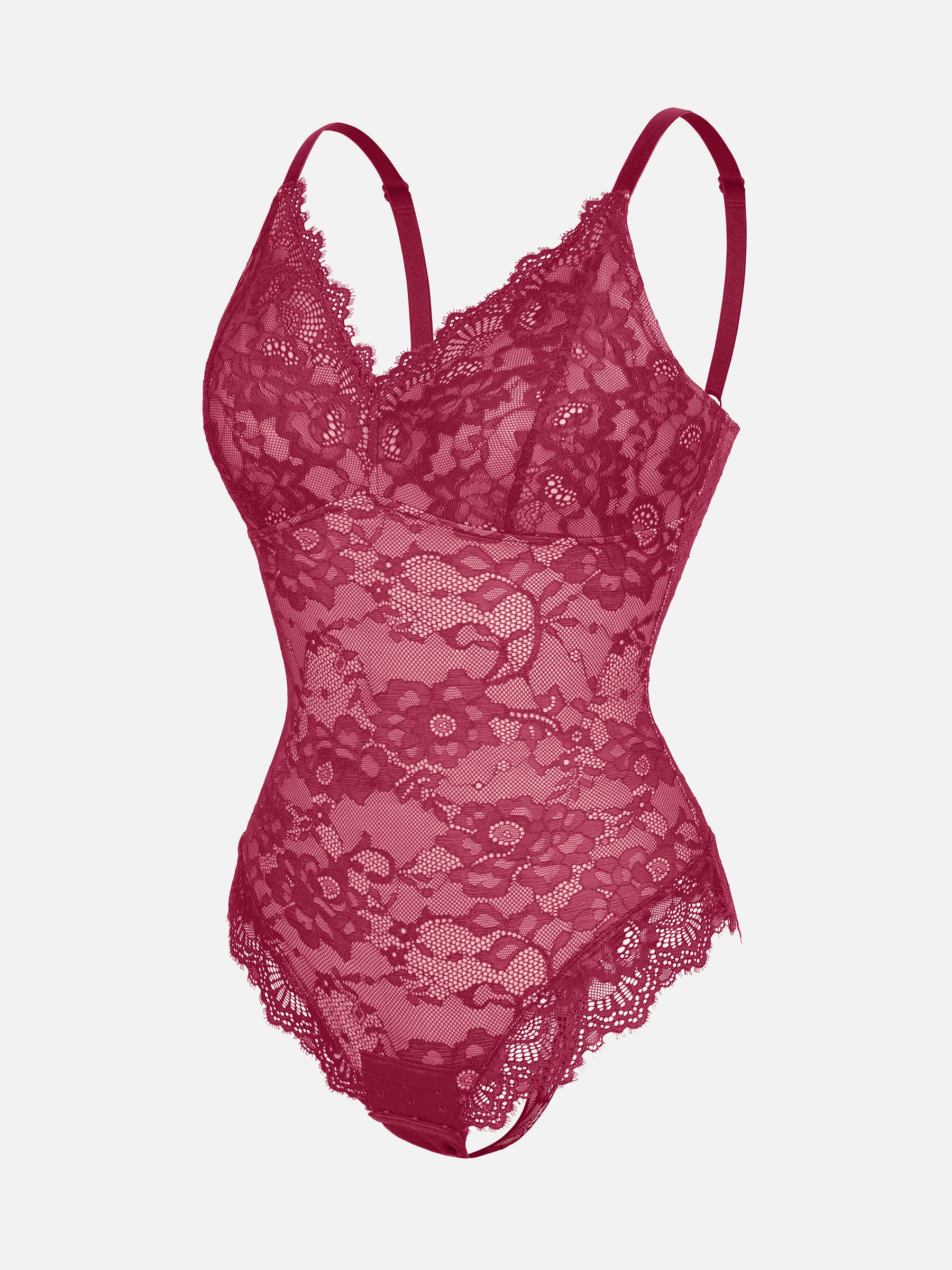 AllureLace™ Tummy-Control Thong Bodysuit