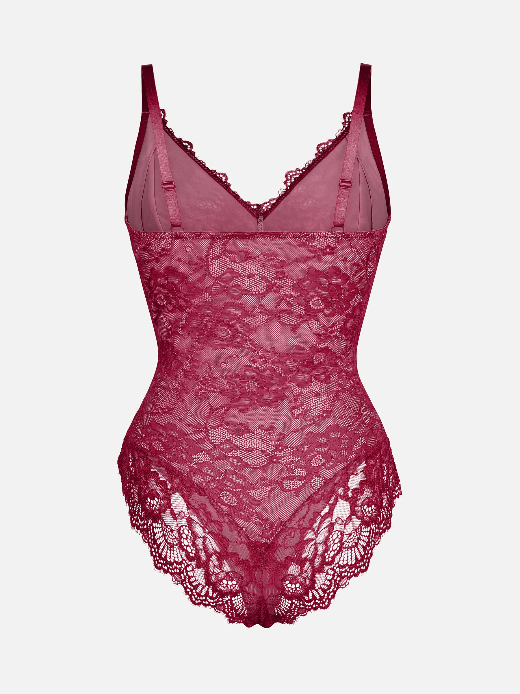 AllureLace™ Tummy-Control Thong Bodysuit