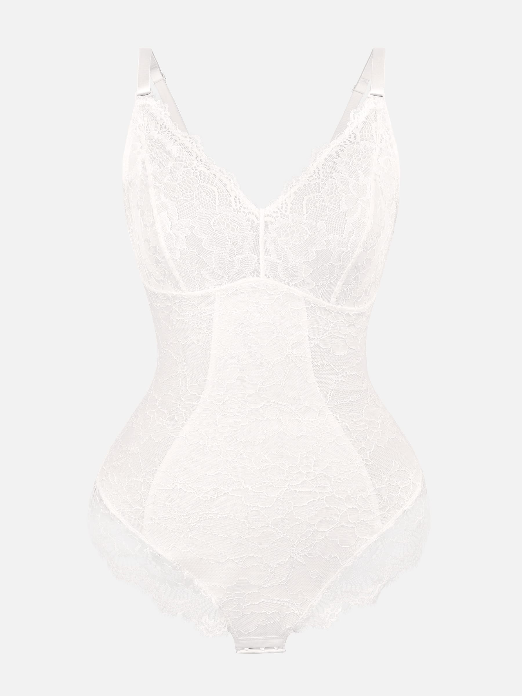AllureLace™ Tummy-Control Thong Bodysuit