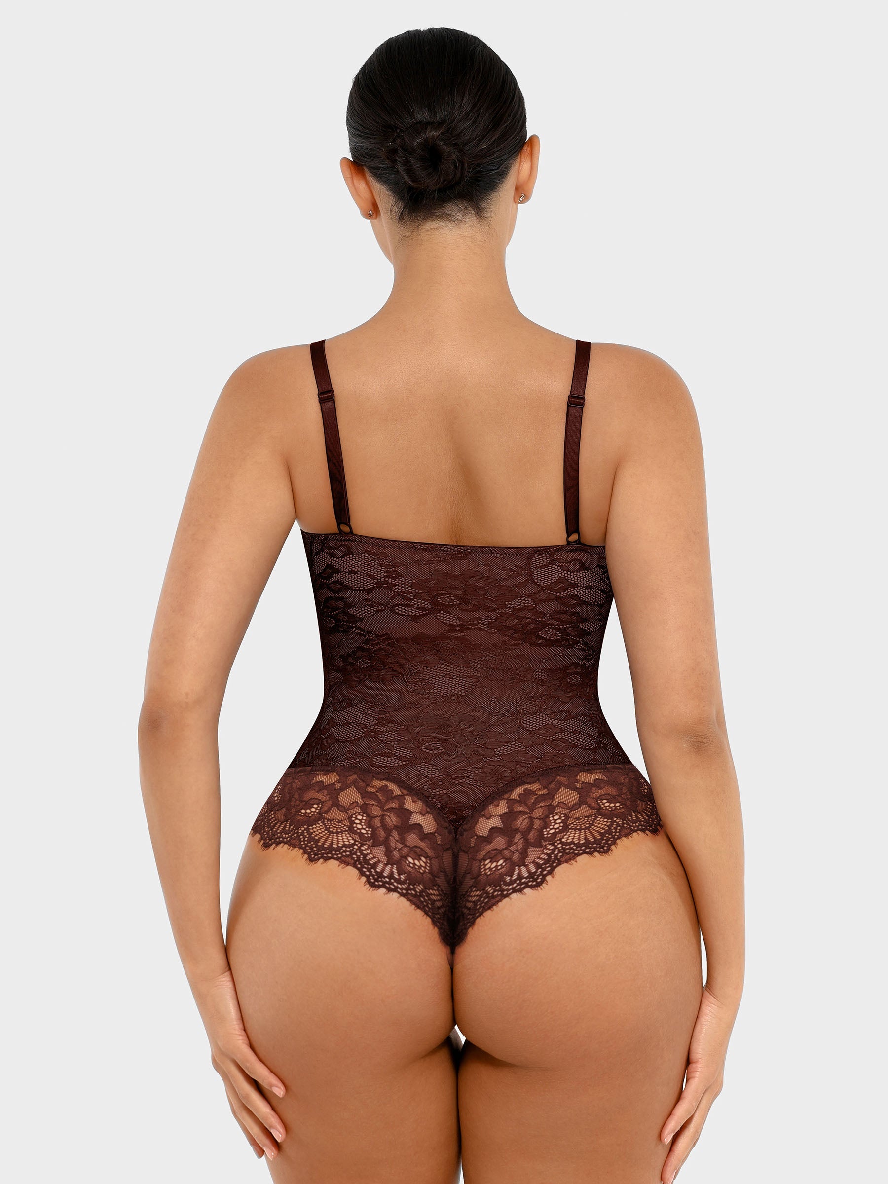 AllureLace™ Tummy-Control Thong Bodysuit